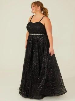 Maggie Sequin Maxi Dress 8 Maggie Sequin Maxi Dress -Deals Trending US Clothes Store 001839 NT 40558ARU BLACK 02