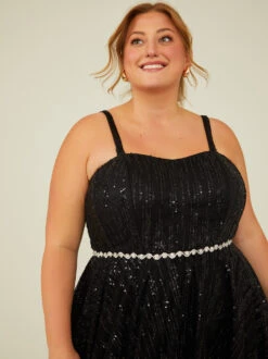 Maggie Sequin Maxi Dress 10 Maggie Sequin Maxi Dress -Deals Trending US Clothes Store 001839 NT 40558ARU BLACK 04