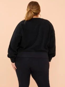 Serene Sherpa Pullover -Deals Trending US Clothes Store 001839 NT 40575ARU BLACK 03