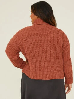 Jules Turtleneck Sweater 8 Jules Turtleneck Sweater -Deals Trending US Clothes Store 001913 SW0340CRW MAHOGANY 03