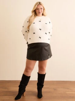 Cyrus Vegan Leather Skirt