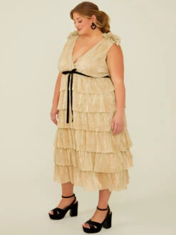 Goldie Shimmer Maxi Dress -Deals Trending US Clothes Store 001926 DJSW138P CHAMPAGNE 02