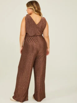 Odessa Glitter Jumpsuit -Deals Trending US Clothes Store 001926 JA8506SU P BROWN 03