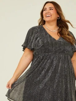 Amelia Shimmer Dress -Deals Trending US Clothes Store 001950 BD4417Y AS BLACK 05