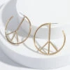 Peace Hoop Earrings