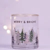 Merry & Bright Glass Cup