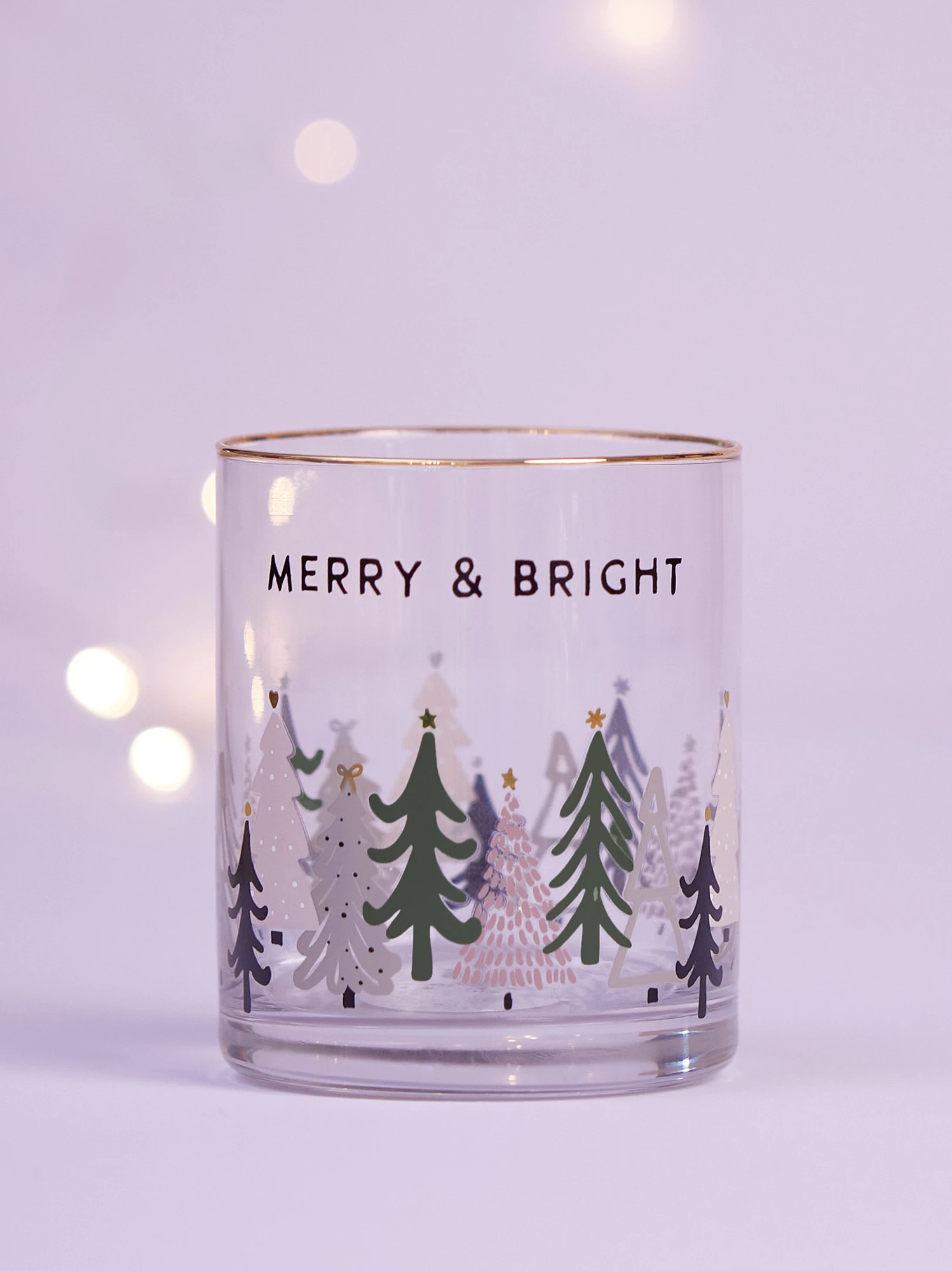 Merry & Bright Glass Cup 1 Merry & Bright Glass Cup