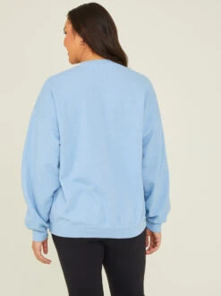 Tahoe Oversized Fleece Sweatshirt -Deals Trending US Clothes Store 002035 AH4975TK MISTY BLUE 03