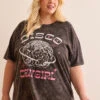 Disco Cowgirl Oversized Tee