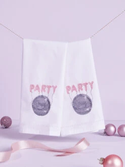 Disco Ball Tea Towel