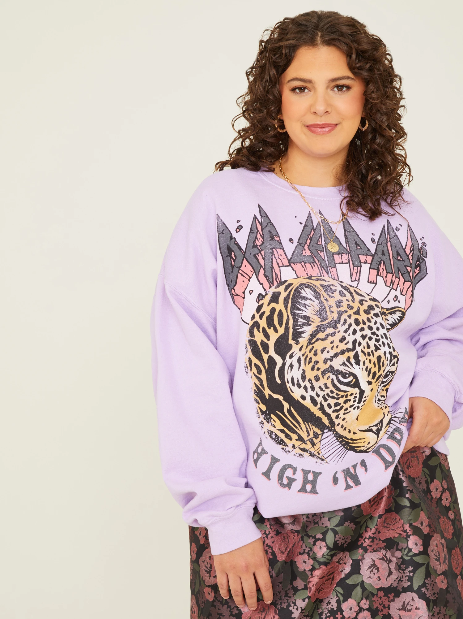Def Leppard Oversized Sweatshirt 1 Def Leppard Oversized Sweatshirt