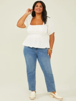 Pearl Girlfriend Jeans -Deals Trending US Clothes Store 003032 PC391 D9GF VINTAGE WASH 01