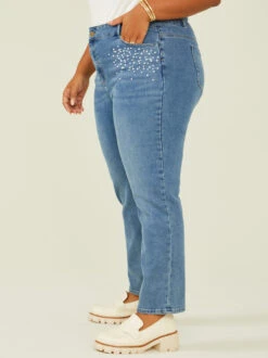 Pearl Girlfriend Jeans -Deals Trending US Clothes Store 003032 PC391 D9GF VINTAGE WASH 03