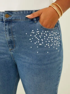 Pearl Girlfriend Jeans -Deals Trending US Clothes Store 003032 PC391 D9GF VINTAGE WASH 05