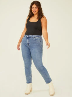 Haven Studded Straight Jeans