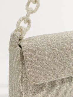 Beaded Chain Bag -Deals Trending US Clothes Store 003036 TBA 8010 ARU SILVER 03