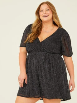 Marlene Glitter Romper -Deals Trending US Clothes Store 003038 IBR30017AS P BLACK 01