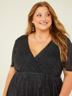 Marlene Glitter Romper -Deals Trending US Clothes Store 003038 IBR30017AS P BLACK 04