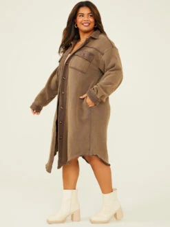 Aster Sherpa Maxi Shacket -Deals Trending US Clothes Store 003038 IBT29965AS P MOCHA 02