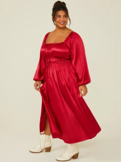 Faye Dress 9 Faye Dress -Deals Trending US Clothes Store 003041 PLD44187 018 RED 02