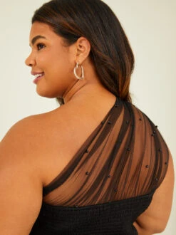 Vivienne Tulle Maxi Dress -Deals Trending US Clothes Store 003041 PLD46506 018 BLACK 04