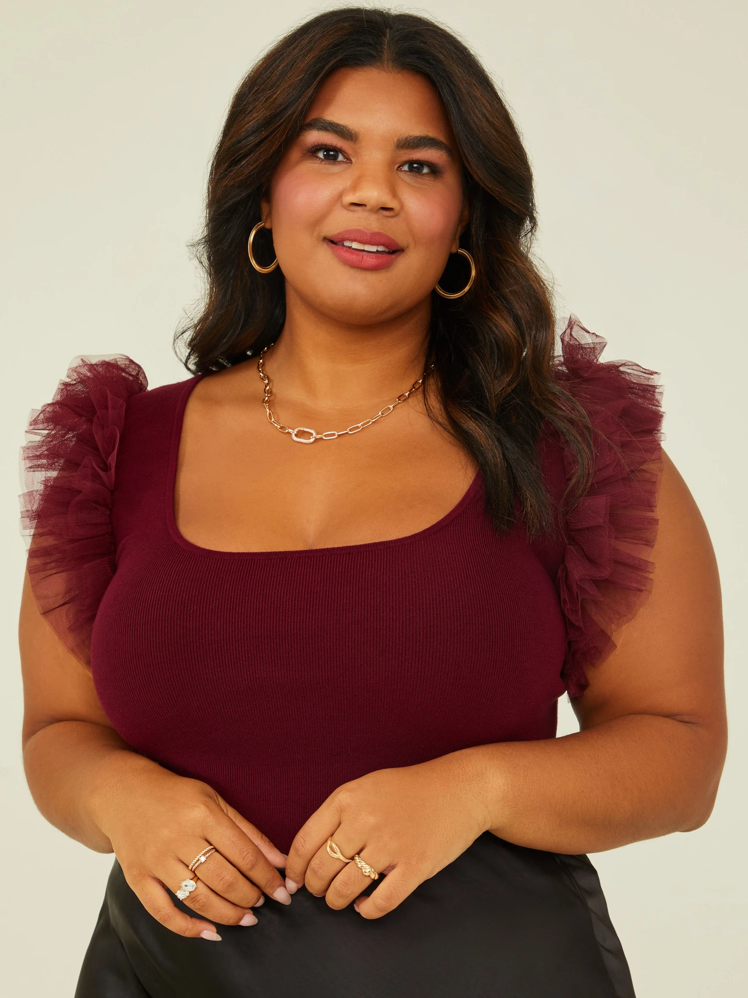 Scarlett Tulle Knit Top 1 Scarlett Tulle Knit Top