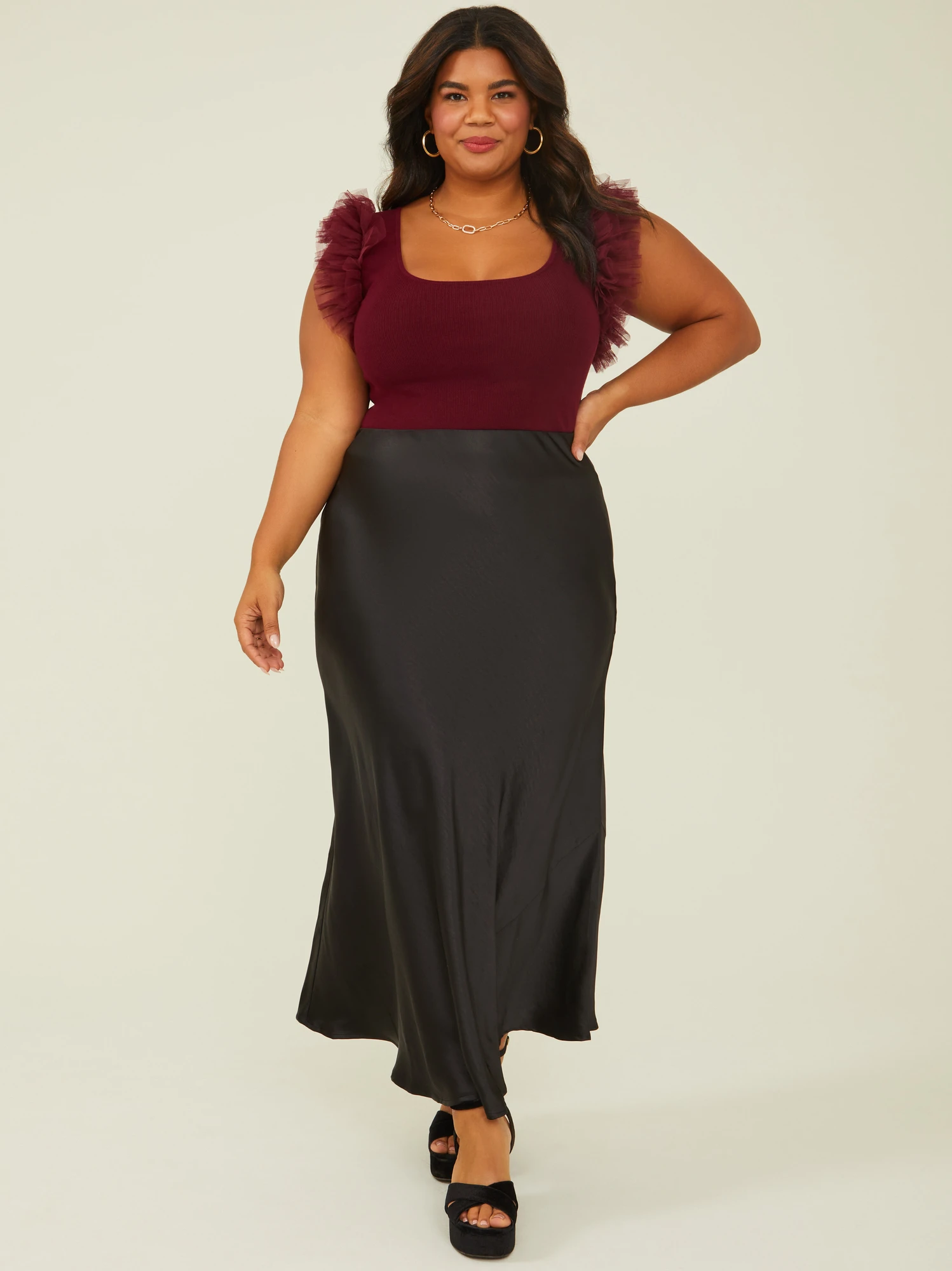 Scarlett Tulle Knit Top 2 Scarlett Tulle Knit Top - Image 2