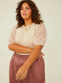 Isadora Shimmer Top -Deals Trending US Clothes Store 003041 PLT18565 018 BEIGE 04