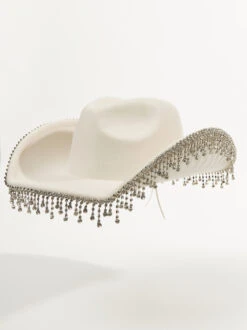 Deals Trending US Clothes Store 20 Rhinestone Fringe Cowboy Hat