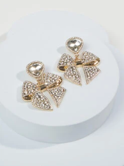 Crystal Bow Earrings