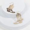 Iridescent Cowboy Boot Earrings