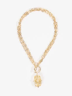 Lillie Toggle Gem Necklace