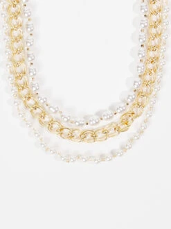 Aria Pearl Necklace -Deals Trending US Clothes Store 004013 N06586 ARU GOLD 01