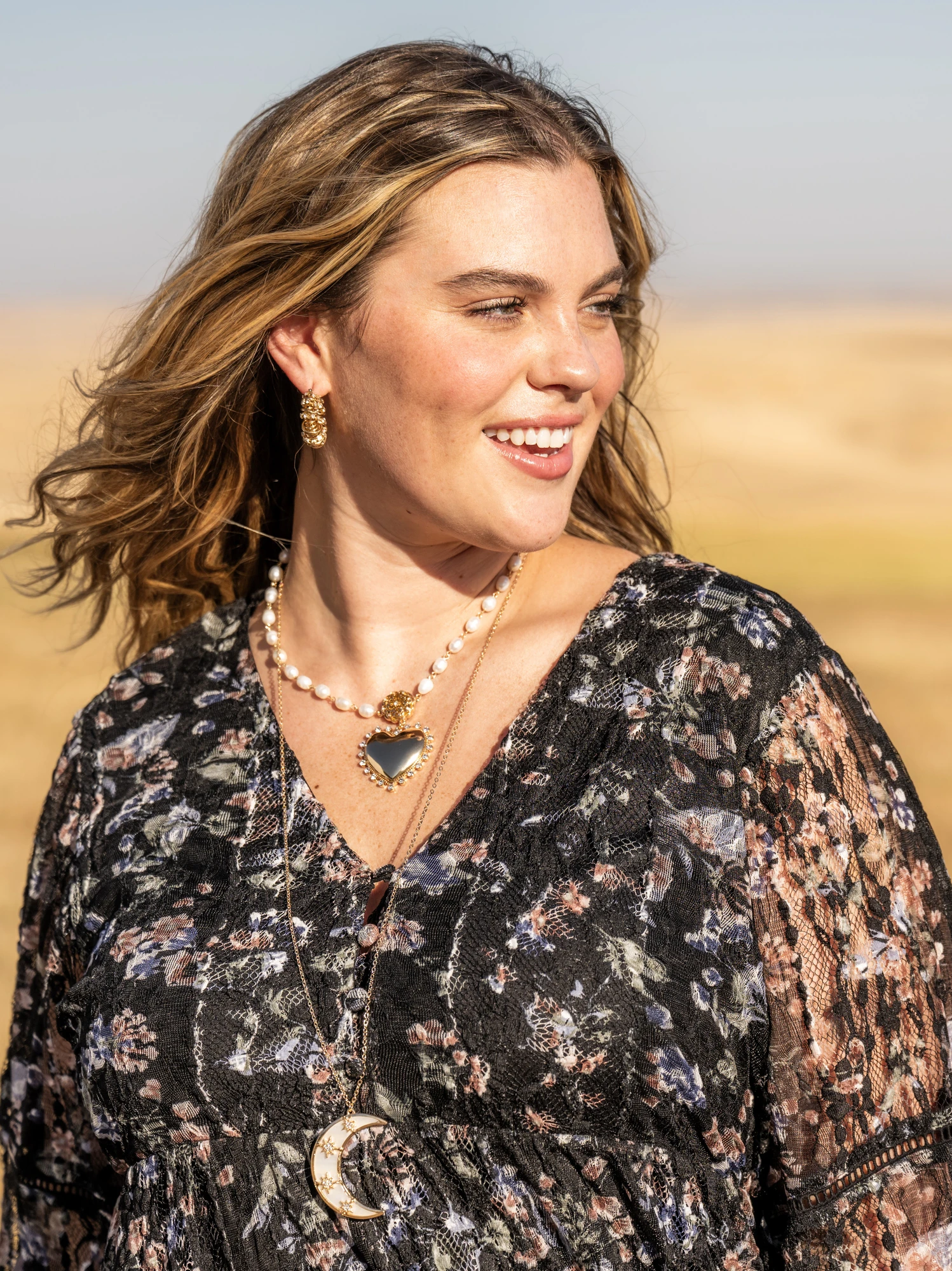 Camila Pearl Heart Necklace 1 Camila Pearl Heart Necklace