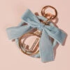Velvet Monogram Keychain - J