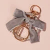 Velvet Monogram Keychain - L