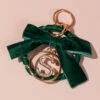 Velvet Monogram Keychain - S