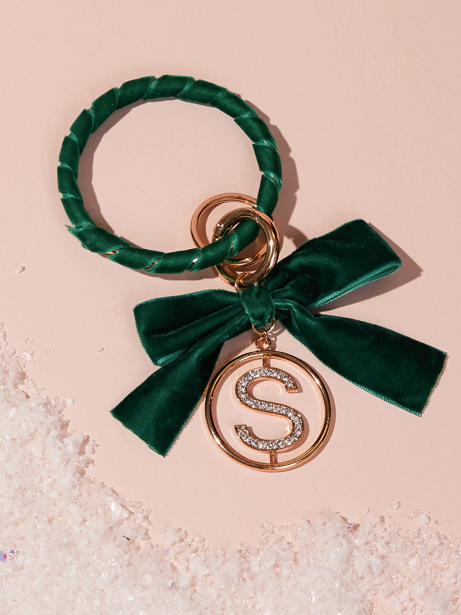 Velvet Monogram Keychain - S 2 Velvet Monogram Keychain - S - Image 2