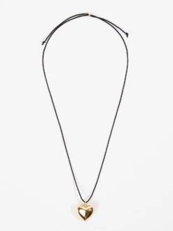 Bubble Heart Rope Necklace