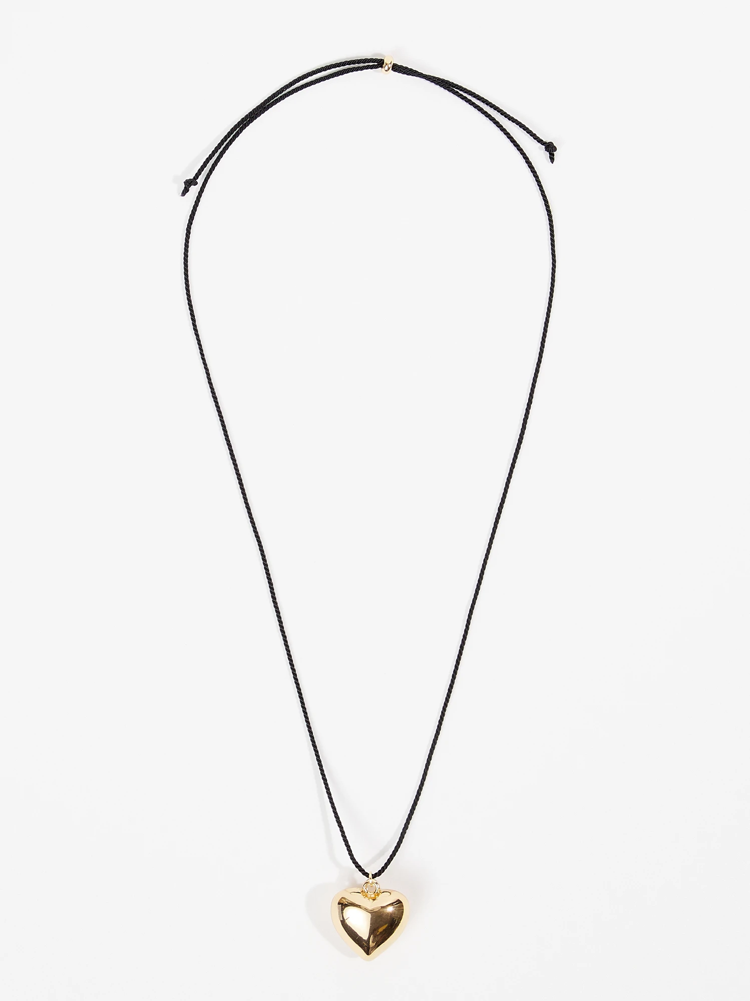 Bubble Heart Rope Necklace 1 Bubble Heart Rope Necklace