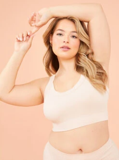 Deals Trending US Clothes Store 9 Seamless Cable Knit Bralette