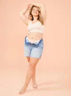 Seamless Cable Knit Bralette -Deals Trending US Clothes Store 004173 DY135 PEACH WHIP 04