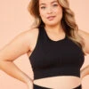 Seamless Ribbed Longline Sports Bra