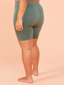 Seamless Ribbed Biker Shorts -Deals Trending US Clothes Store 004173 DY140 DARK FOREST 04