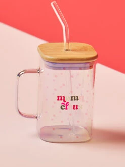 Mama Claus Glass Cup