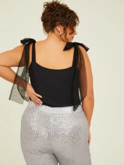 Penny Tie Strap Bodysuit -Deals Trending US Clothes Store 004264 PLT19970 018 BLACK 03