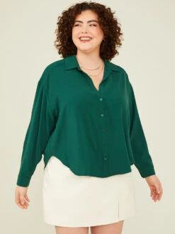 Fallon Long Sleeve Buttondown Top