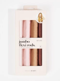 Satin Wrapped Jumbo Flexible Curling Rods